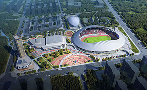 山东蓬莱体育场PTFE膜结构项目